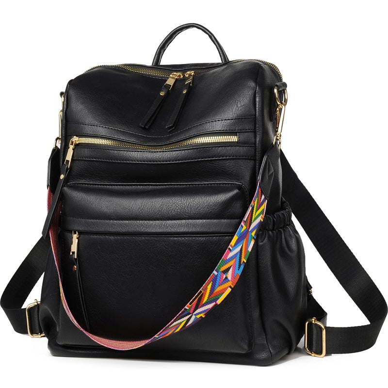 Dora & Liz Womens Backpack Purse Leather Fashion Travel Backpack Purse for Women Designer Ladies Shoulder Bags - Image 1
